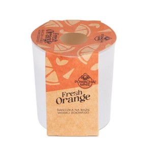 ŚWIECZKA SOJOWA POWĄCHAJ MNIE FRESH ORANGE BIAŁA