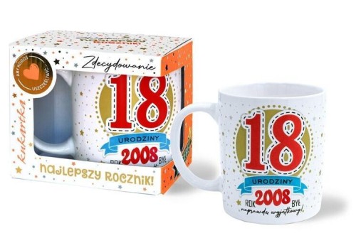 Kubek Premium Urodziny 18, Kukartka