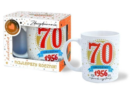 Kubek Premium Urodziny 70, Kukartka