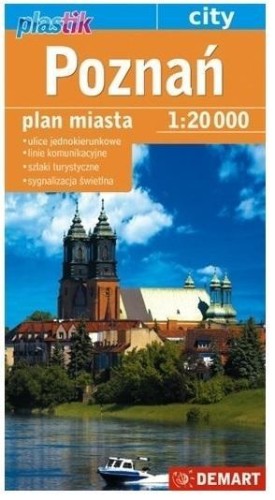 Plan miasta mapa Poznań plastik, praca zbiorowa