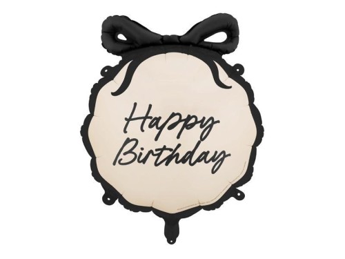 Balon foliowy pastylka Happy Birthday 47.5x45cm