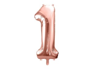 BALON FOLIOWY 1 86CM RÓŻOWE ZŁOTO