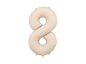 BALON FOLIOWY 8 86CM JASNY BEŻ