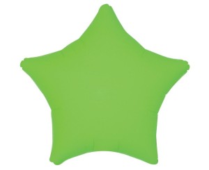 BALON FOLIOWY GWIAZDA FLUOR ZIELONY 46CM