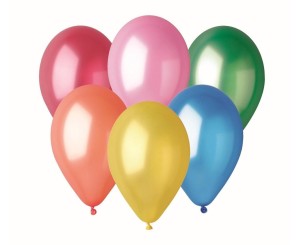 BALONY METALICZNE RÓŻNOKOLOROWE 33CM 50SZT