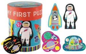 PUZZLE DLA POCZĄTKUJĄCYCH KOSMOS 4W1, FLOSS & ROCK