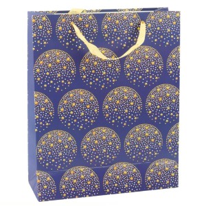 TOREBKA PREZENTOWA GRANATOWA 32C26C12CM, LEANTOYS