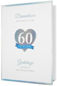 KARNET B6 ROCZNICA ŚLUBU DIAMENTOWA HM200-2535