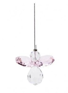 ZAWIESZKA CRYSTAL ANGEL - ROSE QUARTZ, MFP