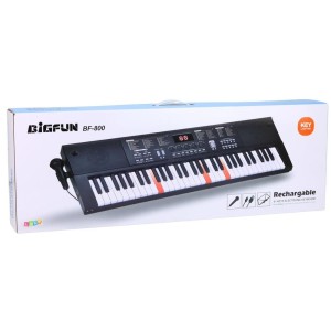 KEYBOARD Z MIKROFONEM 78CM, LEANTOYS