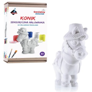 GENIALNY DZIECIAK. MALOWANKA SENSORYCZNA KONIK