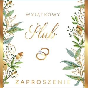 ZAPROSZENIE ŚLUB