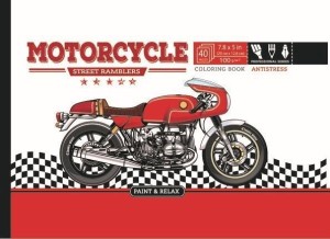 KOLOROWANKA ANTYSTRESOWA 200X126 20 MOTORCYCLE