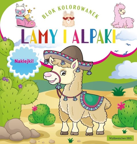Blok kolorowanek. Lamy i alpaki, praca zbiorowa