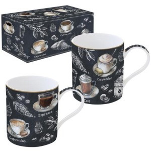 KUBEK PORCELANOWY W OZDOBNYM PUDEŁKU 350ML 2SZT