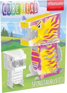 CUBE HEAD. DINO. SPINOZAUR. ZŁÓŻ I POKOLORUJ