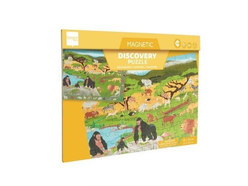 Puzzle magnetyczne i gra 2w1 Sawanna, Scratch