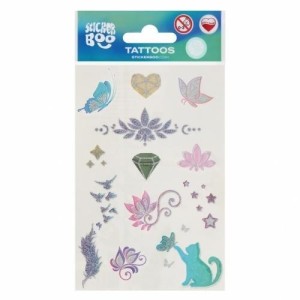 TATUAŻ BROKAT, STICKER BOO