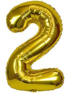BALON FOLIOWY XXL 2 ZŁOTY 61CM