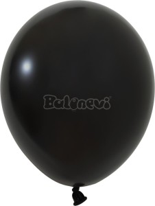 BALONY LATEKSOWE PASTEL CZARNE 25CM 100SZT