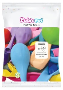 BALONY LATEKSOWE PASTEL 25CM 100SZT