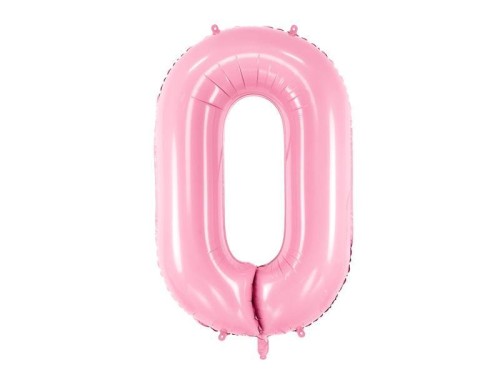 Balon foliowy 0 różowy 86cm