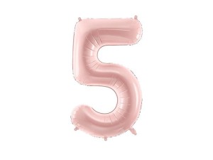 BALON FOLIOWY 5 JASNY RÓŻOWY 72CM