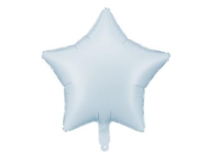 BALON FOLIOWY GWIAZDKA 48CM MGLISTY NIEBIESKI