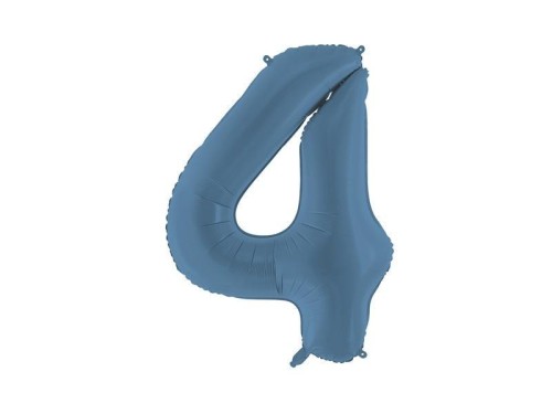 Balon foliowy cyfra 4 86cm granat