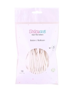 BALONY LATEKSOWE PASTEL BIAŁE 45CM 10SZT
