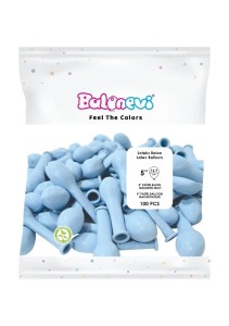 BALONY LATEKSOWE PASTEL NIEBIESKIE 12CM 100SZT