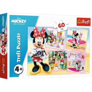PUZZLE 60 UROCZA MINNIE TREFL, TREFL