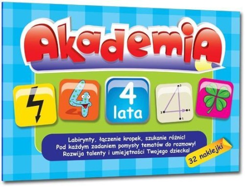 Akademia - 4 lata + 32 naklejki Greg, Ewa Sajek