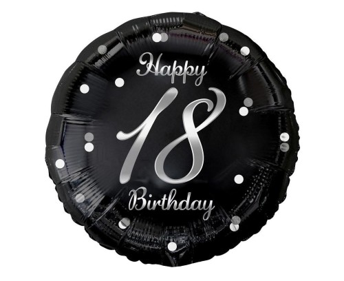 Balon foliowy B&C Happy 18 Birthday 45cm