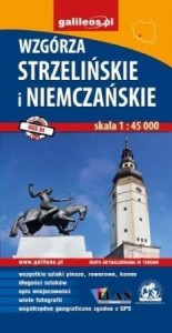 MAPA TURYSTYCZNA - WZGÓRZA STRZELIŃSKIE I NIEMCZ.