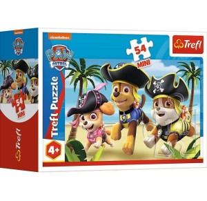 PUZZLE 54 MINI BĄDŹ JAK PSI PATROL 4 TREFL, TREFL