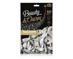 BALONY BEAUTY&CHARM METALICZNE 30CM 50SZT