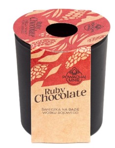 ŚWIECZKA SOJOWA POWĄCHAJ MNIE RUBY CHOCOLATE CZARN