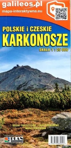 Mapa - Karkonosze Polskie i Czeskie 1:25 000