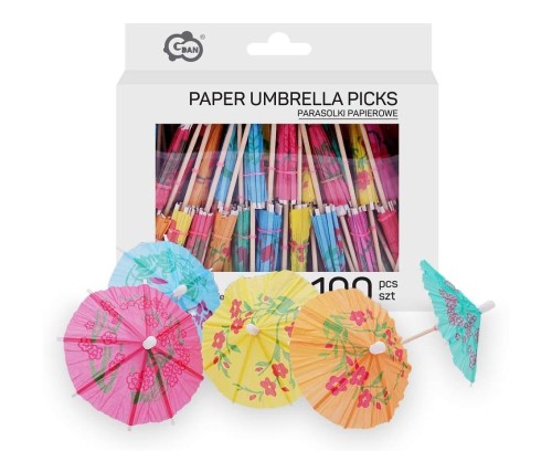 Parasolki papierowe 10cm/100 szt