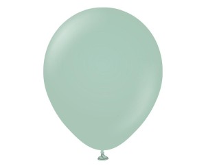 BALONY RETRO ZIMOWE ZIELONE 30CM 100SZT