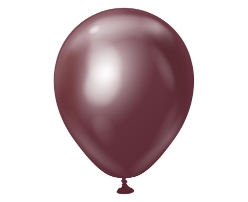 Balony mirror bordowe 13cm 100szt