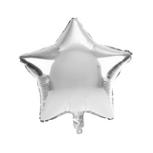BALON FOLIOWY GWIAZDA SREBRNY