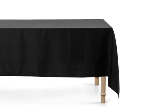 OBRUS CZARNY 180X300CM