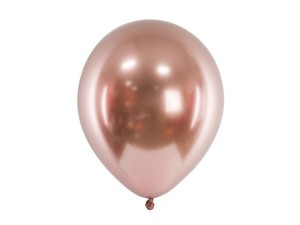 BALONY GLOSSY RÓŻOWE ZŁOTO 30CM 10SZT