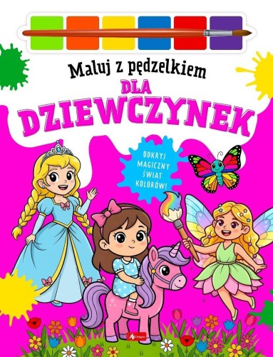 Maluj pędzelkiem. Maluj pędzelkiem dla dziewczynek