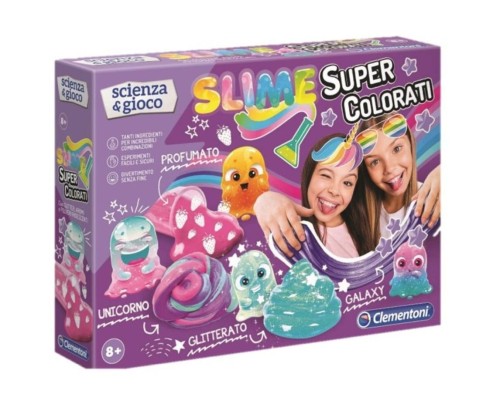 Naukowa zabawa. Super kolorowe Slime, Clementoni