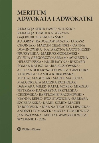 Meritum adwokata i adwokatki, praca zbiorowa