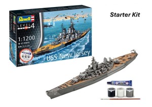 REVELL STARTER KIT - BATTLESHIP USS NEW JERSEY
