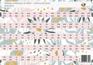 NAKLEJKI INDEKSUJĄCE DO BIBLII - MAŁE KWIATY JASNE